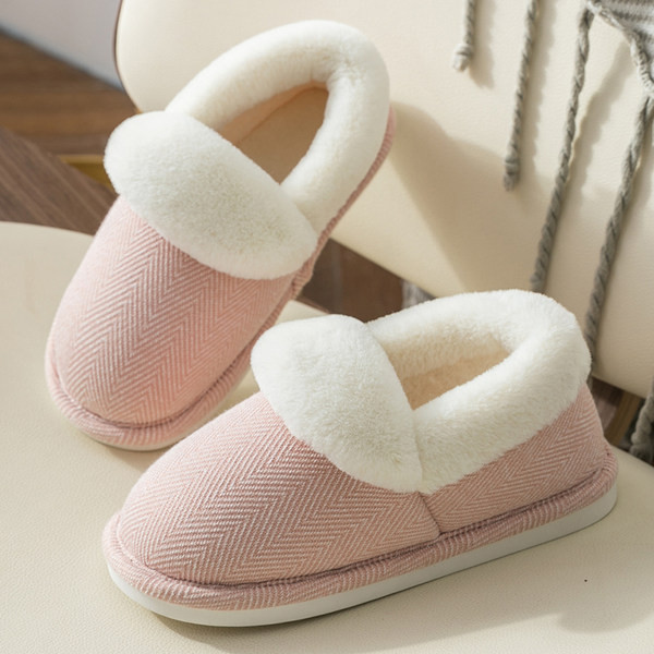 Дамски есенно-зимни пантофи с топла подплата 