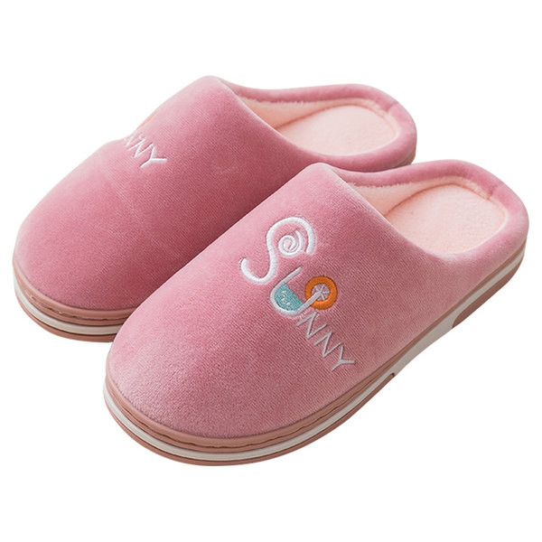 Дамски домашни чехли с надпис - няколко цвята