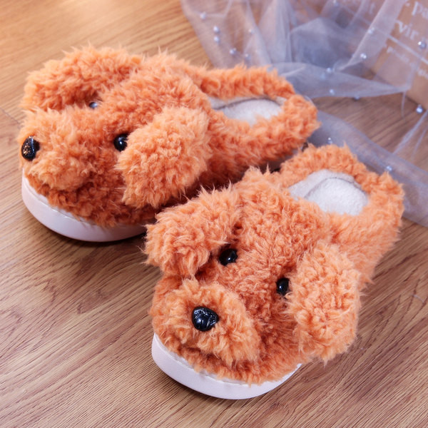 Домашни пантофи с форма на куче