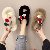 Нов модел дамски домашни чехли в три цвята