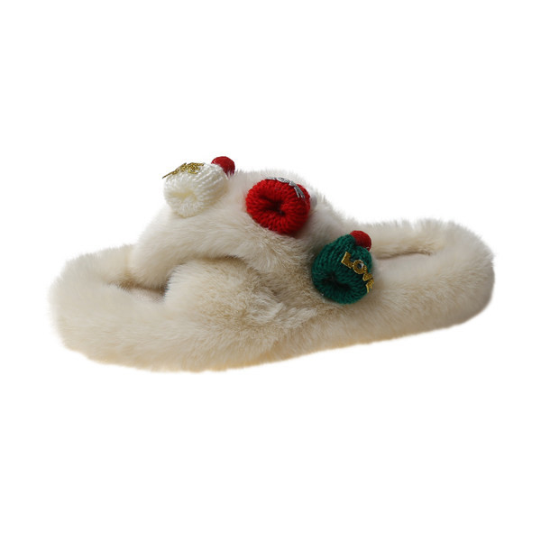 Нов модел дамски домашни чехли в три цвята