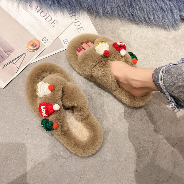 Нов модел дамски домашни чехли в три цвята