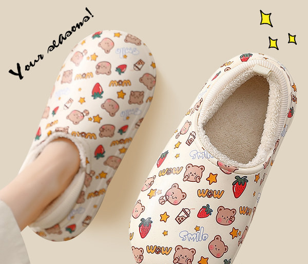 Цветни дамски пантофи с апликации