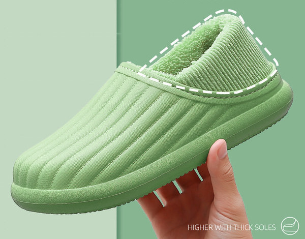 Дамски пантофи с топла подплата 