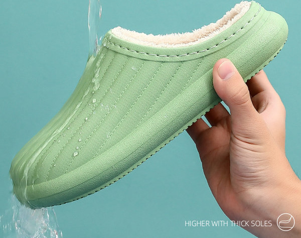 Дамски пантофи с топла подплата 