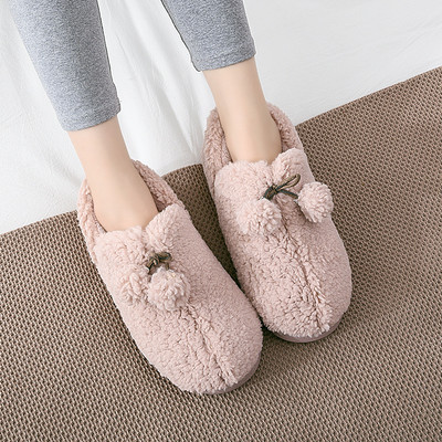 Нов модел пухени пантофи с помпони -няколко цвята