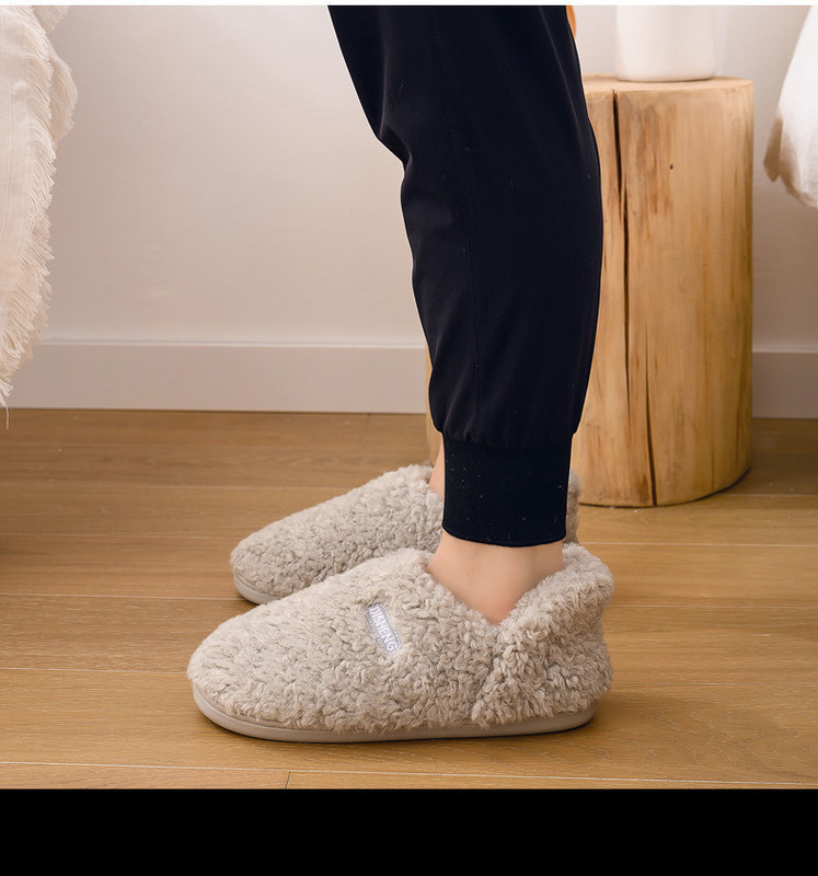 Зимни домашни пантофи с топла подплата