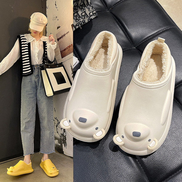 Гумени пантофи с топла подплата