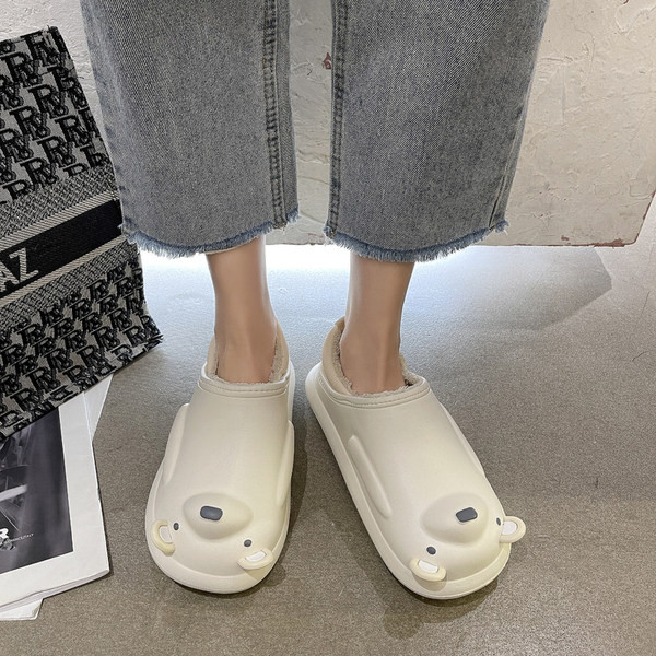 Гумени пантофи с топла подплата