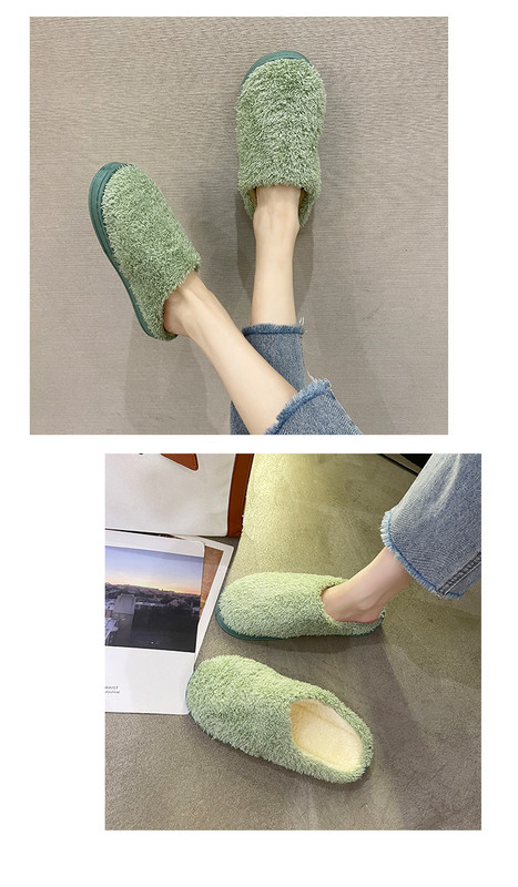 Дамски плюшени домашни чехли няколко цвята 
