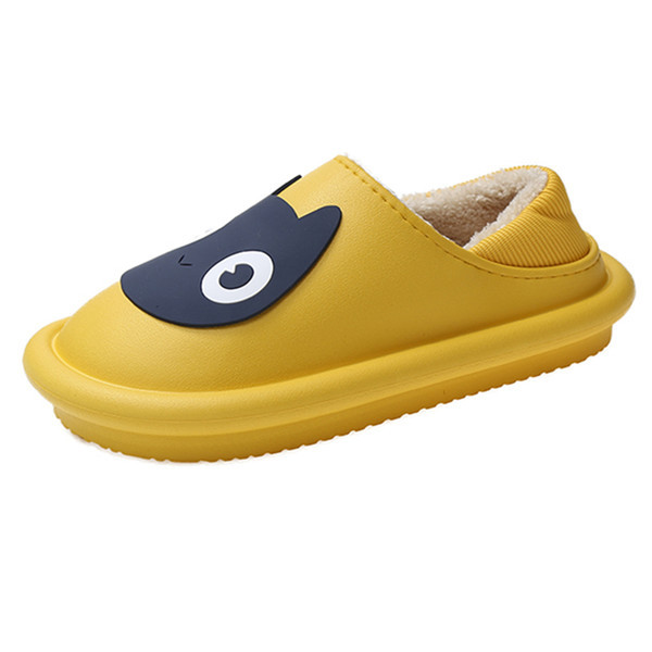 Дамски пантофи с топла подплата и 3D декорация