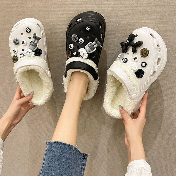 Домашни гумени пантофи с топла подплата