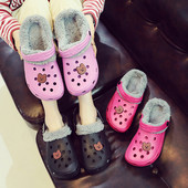 Гумени кроксове за дома с топла подплата