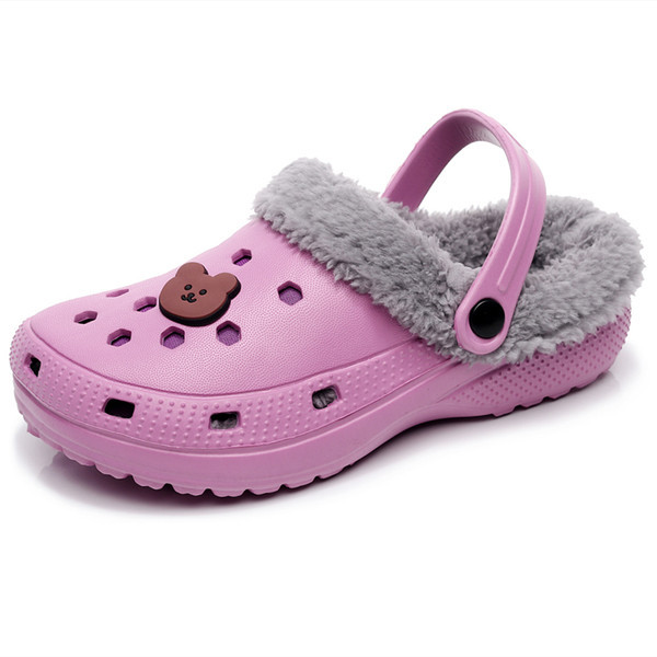 Гумени кроксове за дома с топла подплата