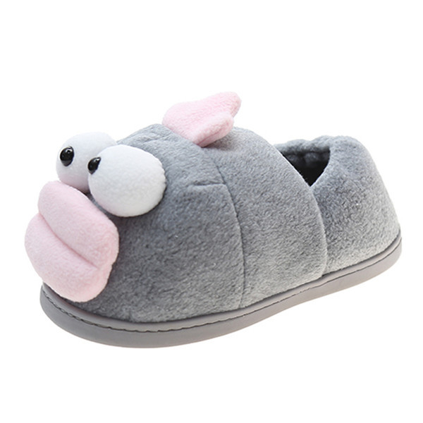 Памучни пантофи за дома с 3D елементи