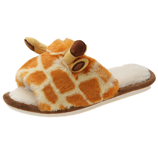 Дамски актуални домашни чехли с 3D елементи