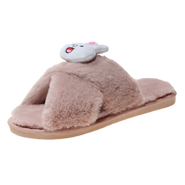 Нов модел дамски пухени чехли в три цвята