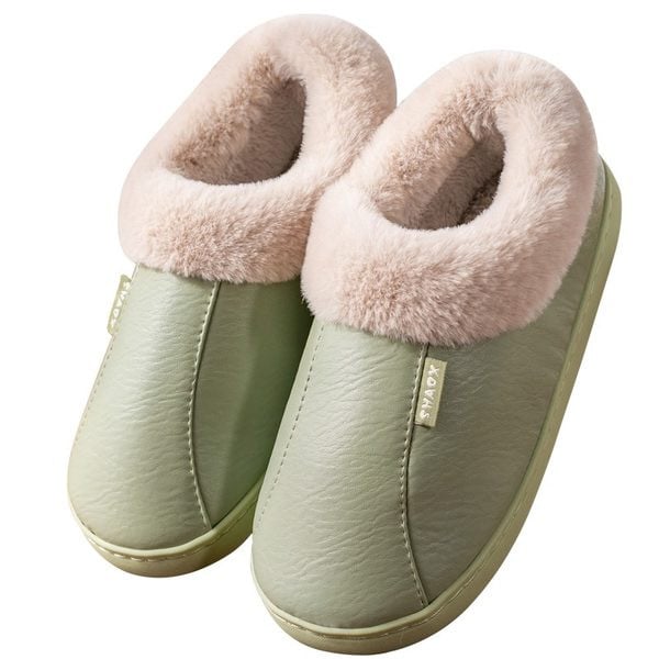 Дамски домашни пантофи с топъл хастар