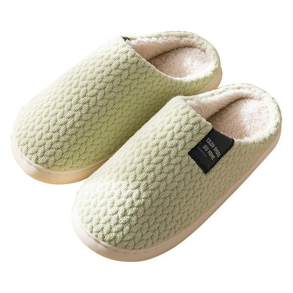 Памучни домашни пантофи с топла подплата 