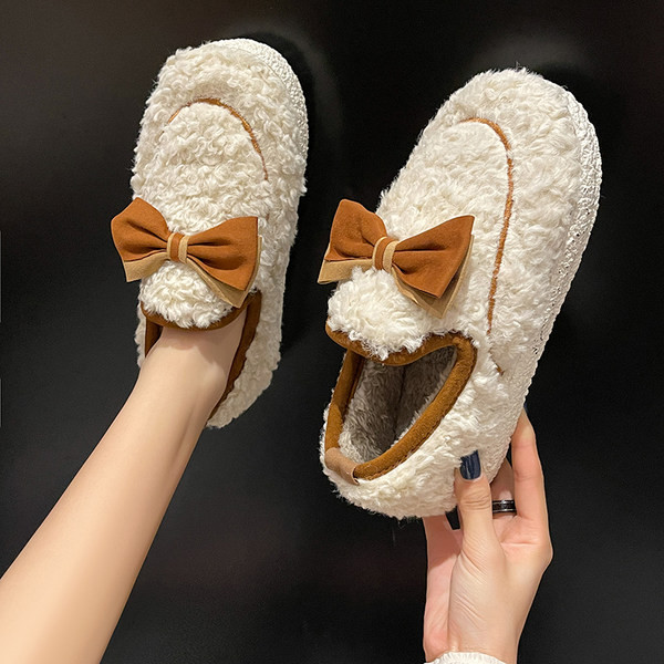 Дамски пухени пантофи - два модела