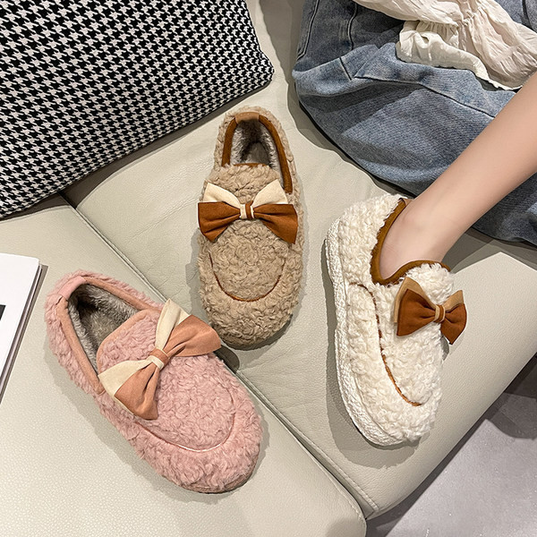 Дамски пухени пантофи - два модела