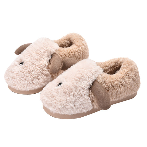 Дамски пухени пантофи с 3D елемент - няколко цвята