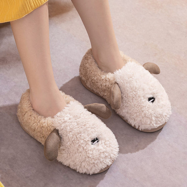 Дамски пухени пантофи с 3D елемент - няколко цвята