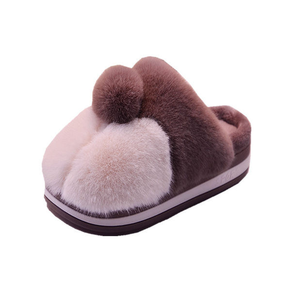 Зимни домашни пантофи с пух