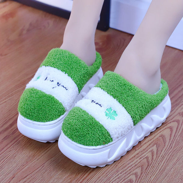 Дамски ежедневни домашни чехли с висока подметка