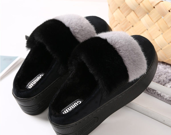 Дамски пухени чехли - два  модела