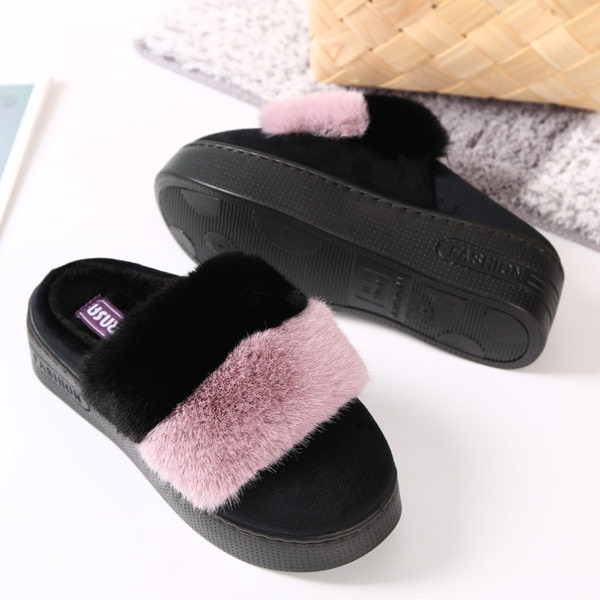 Дамски пухени чехли - два  модела