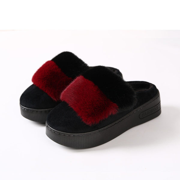 Дамски пухени чехли - два  модела