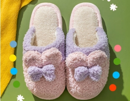 Дамски домашни пантофи с неплъзгаща се подметка