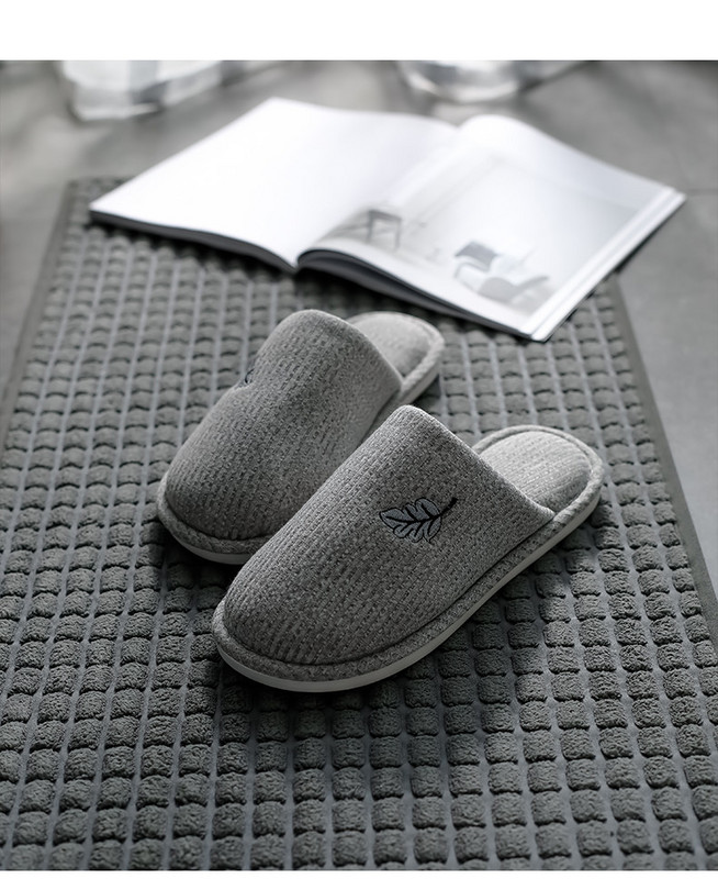 Домашни дамски чехли с бродерия