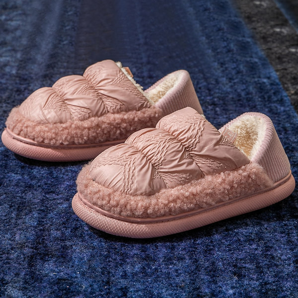 Текстилни топли пантофи за жени