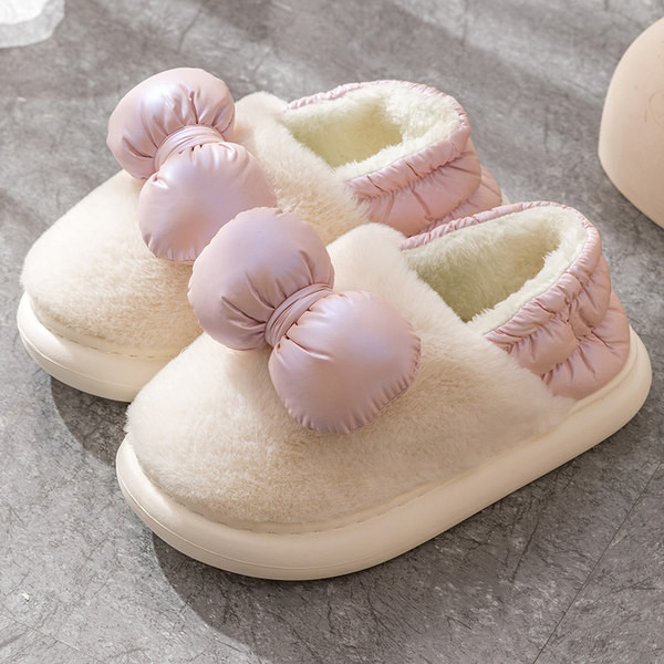 Дамски пантофи с панделки 