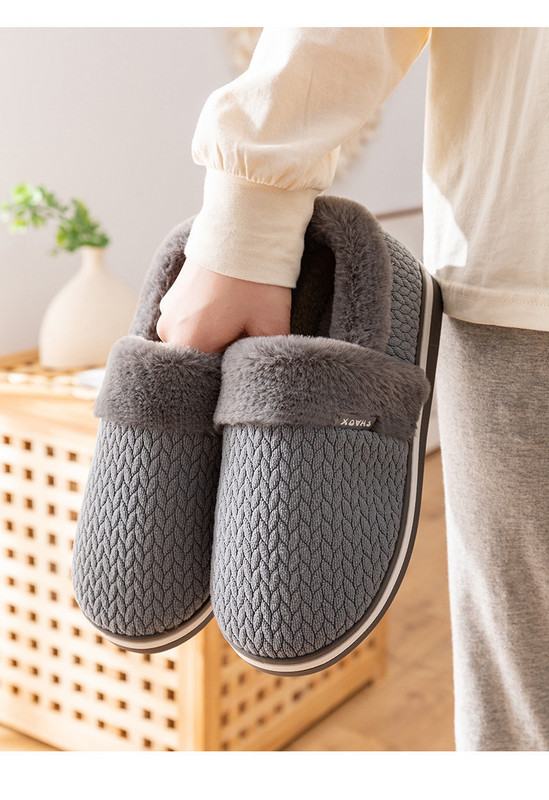 Дамски домашни нехлъзгащи се пантофи с равна подметка 