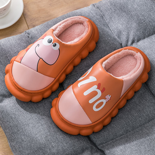 Дамски домашни чехли с мека подплата и апликация