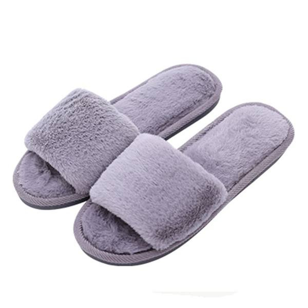 Пухени чехли с отворени пръсти