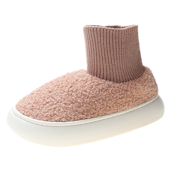 Дамски зимни пантофи с равна подметка