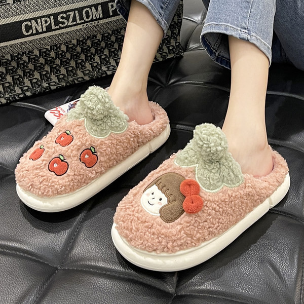 Ženske papuče s trakom i aplikacijom