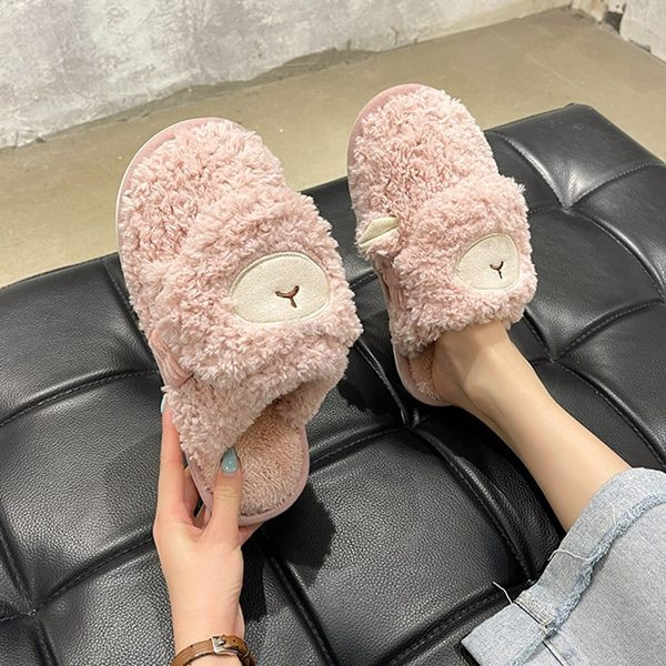 Пухени чехли за дома с бродерия