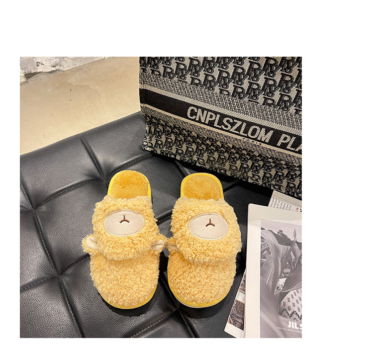 Пухени чехли за дома с бродерия