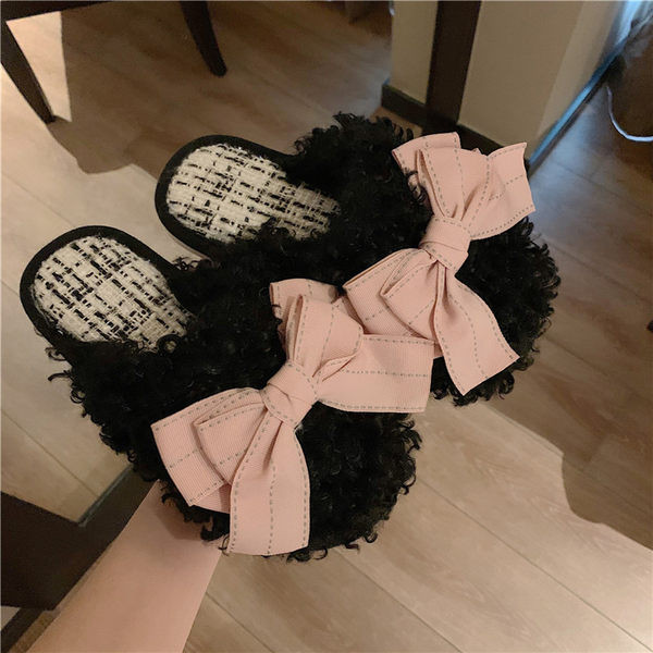 Domaće ženske papuče sa trakom u više boja