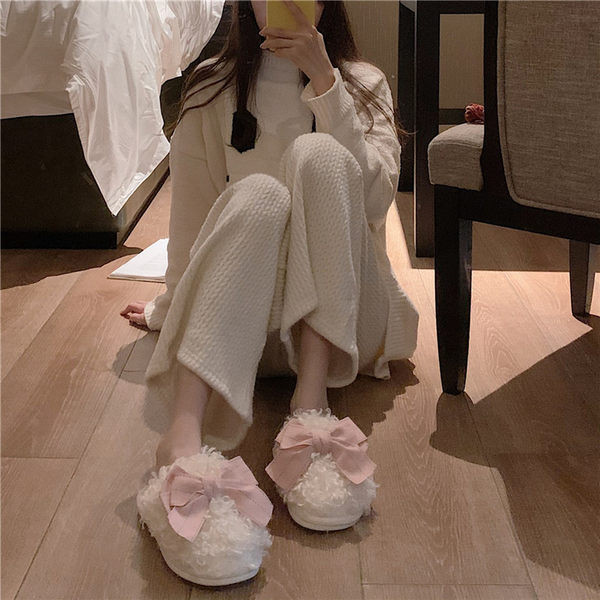 Domaće ženske papuče sa trakom u više boja