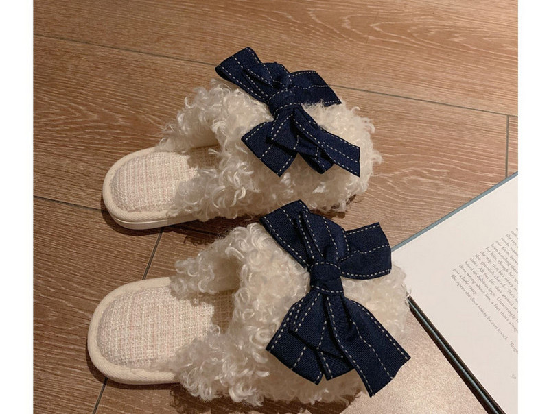 Domaće ženske papuče sa trakom u više boja