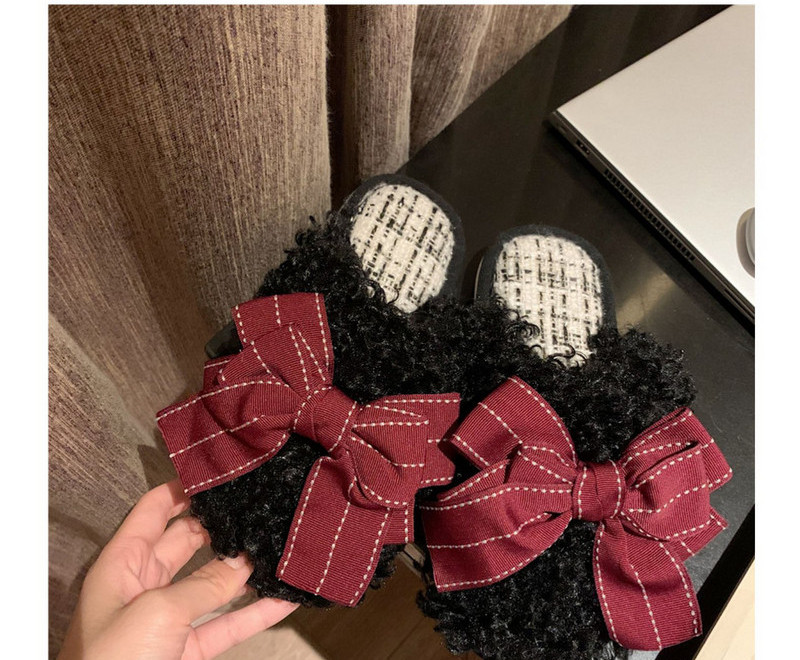 Domaće ženske papuče sa trakom u više boja