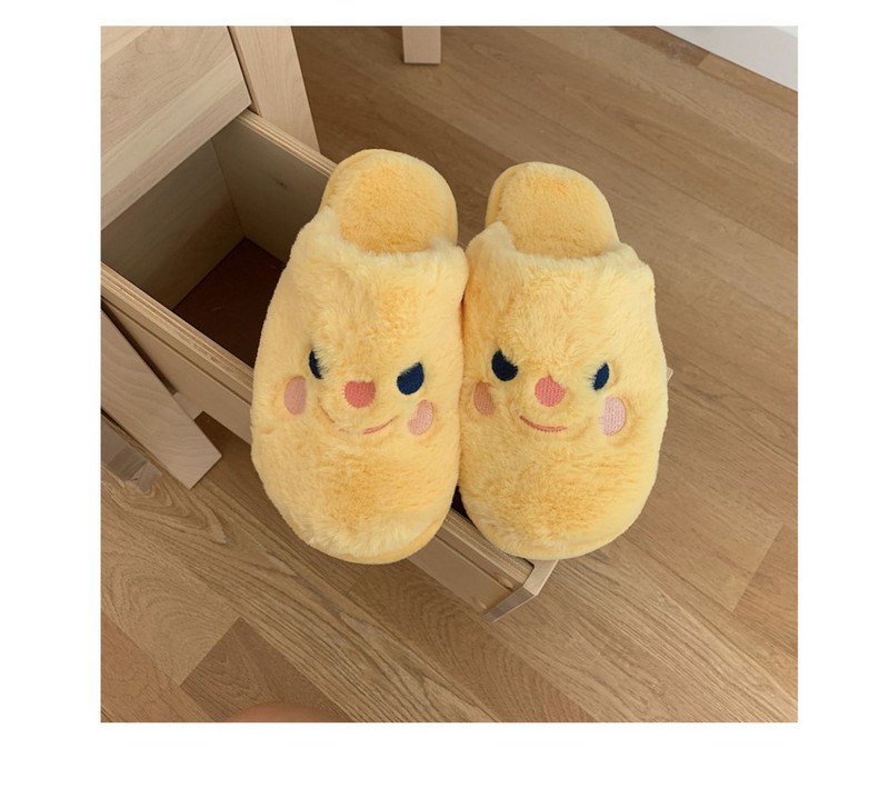 Ženske tople kućne papuče s vezom