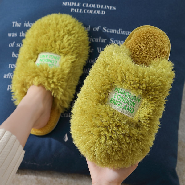 Puhaste papuče s eko kosom