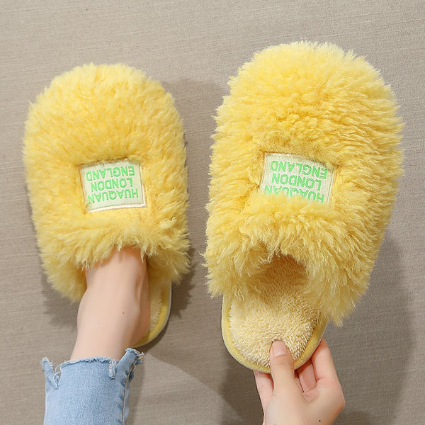 Puhaste papuče s eko kosom